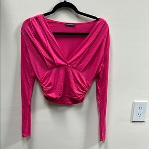 Pink Long Sleeve Top by